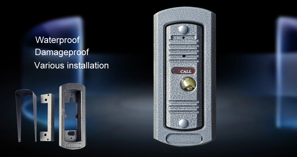 Видеодомофон с ЖК дисплеем 4 3 дюйма и камерой 800TVL|video door phone|door phonevideo intercom doorbell |