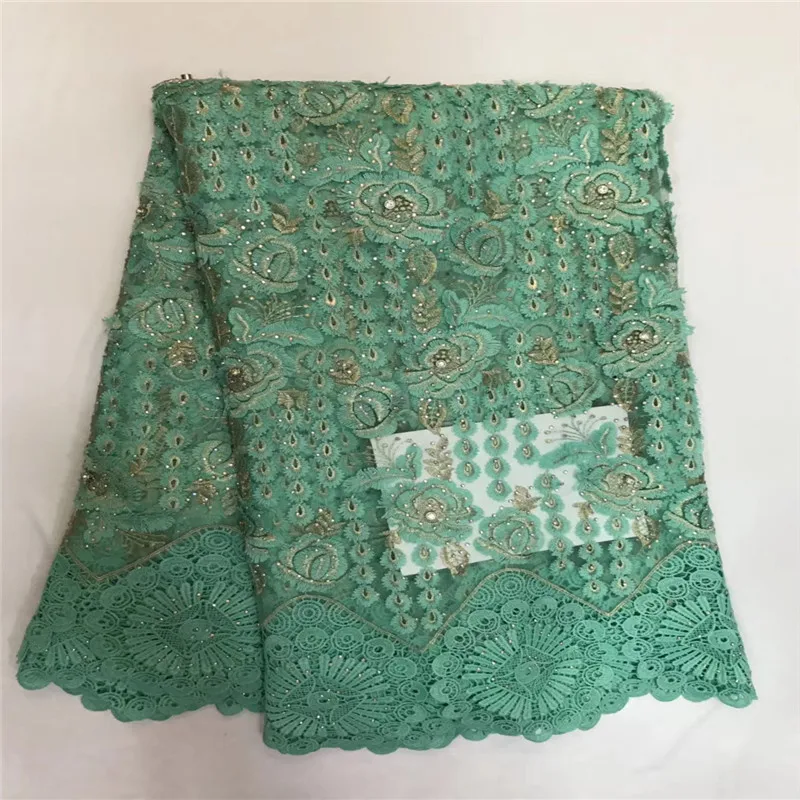 Hot selling african cord lace fabric with stones 2018 new style high quality net for wedding dress ZQ56B-2 | Дом и сад