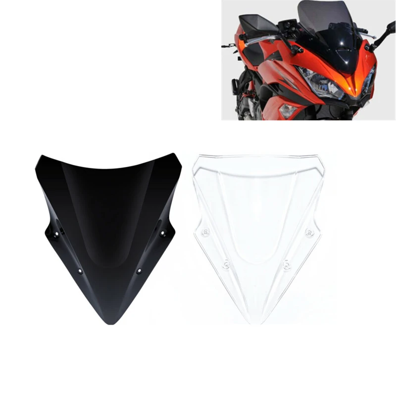 Лобовое стекло мотоцикла с двумя пузырьками для Kawasaki Ninja 650 EX650 ER6F 17-19 | Автомобили