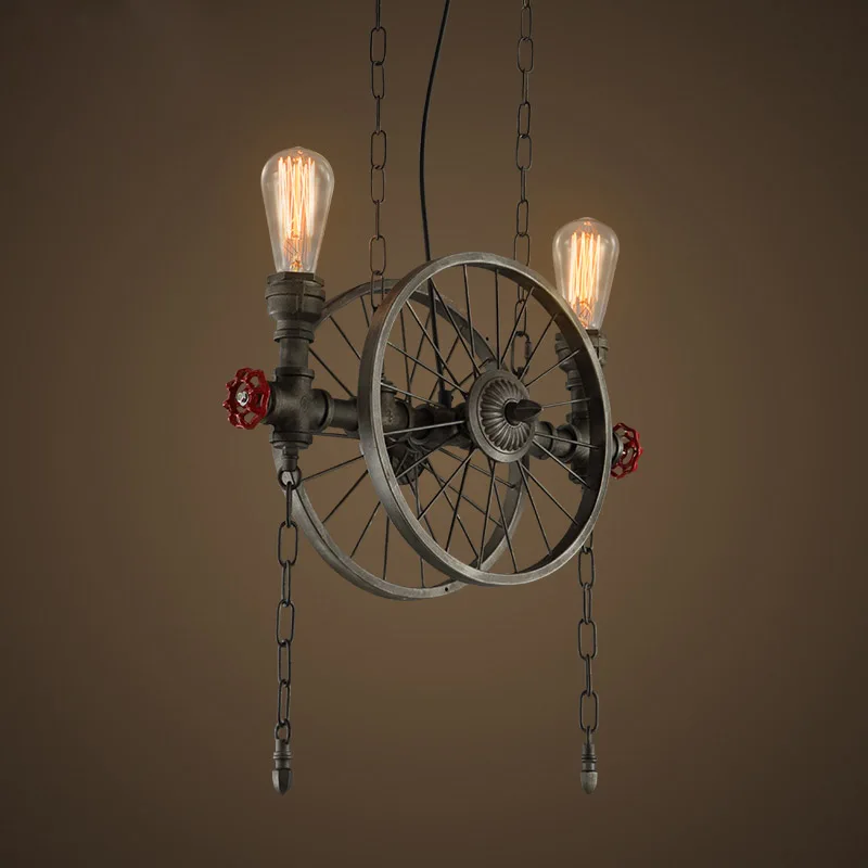RH Лофт металлический подвесной светильник на колесиках винтажное промышленное