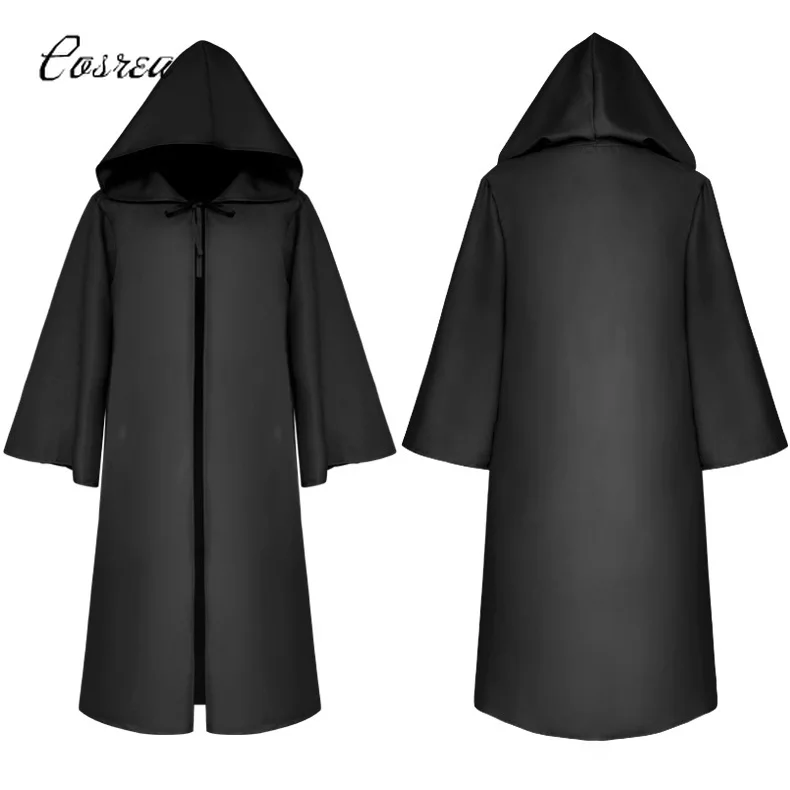 Мужская Черная накидка с капюшоном Kurosaki Ichigo черная длинным рукавом японская