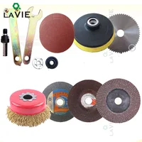 LA VIE 12pcs Disc Polishing Wheel Wood Saw Blade Wire Wheel Abrasive Paper Electric Drill Angle Grinder Connecting Rod Cut Metal