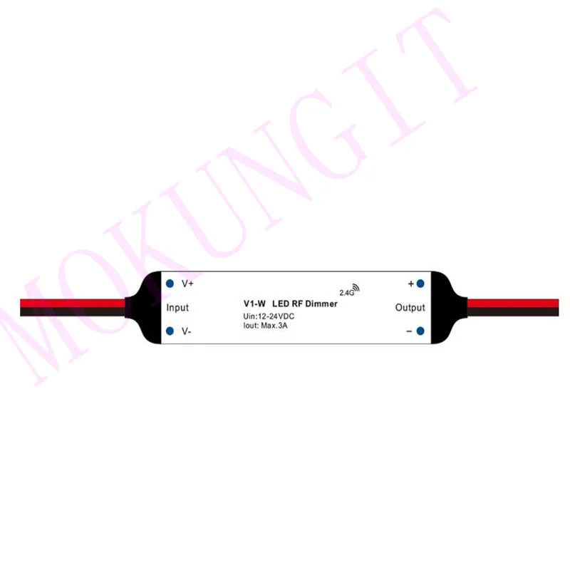 2 4G RF мини контроллер 1CH * 3A 12 24VDC CV V1 W для одноцветной светодиодной