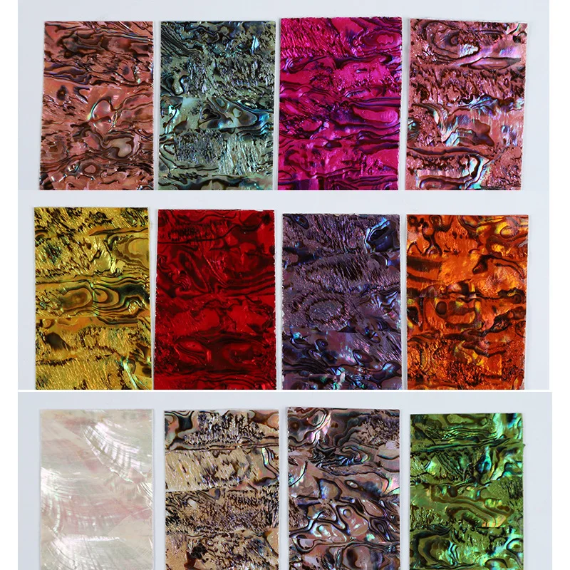 1 Лист наклейки для дизайна ногтей Клей сломанный градиент Русалка Оболочка