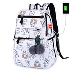 Модный школьный рюкзак с USB-зарядкой для девочек, Женский ранец, школьный ранец, Детская сумка
