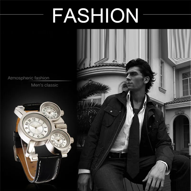 TTLIFE Неправильной Формы мужская Аналоговый Кварцевые Часы Кожаный Ремешок Моды