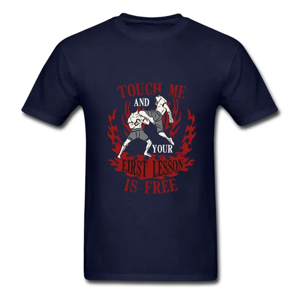 2019 Men's Tshirt Muay Thai Touch Me And Your T Shirt Judo Kickboxing Karate Korean Taekwondo Kung Fu T-Shirt | Мужская одежда
