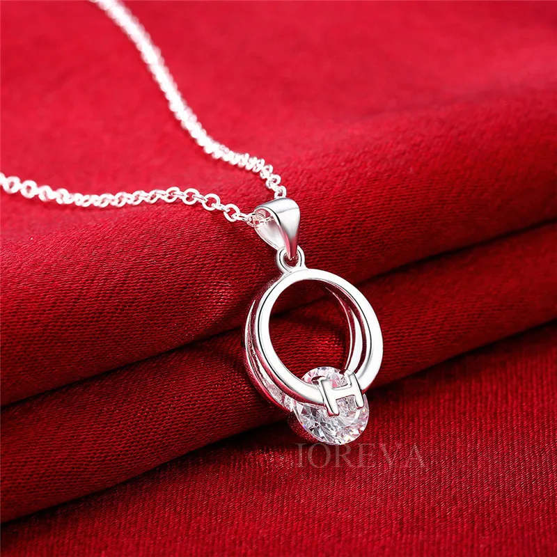 Мода круглый колье цепи & подвески посеребренная cz diamond choker ожерелье заявление