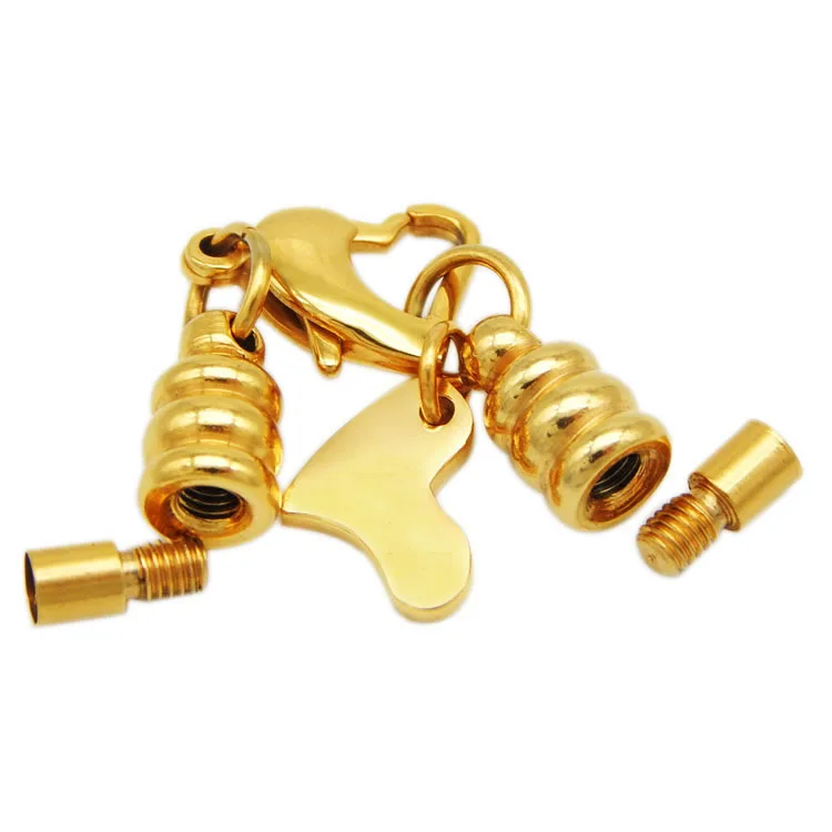 Застежка карабин с отверстием для ювелирных изделий 3 мм 4 мм|jewelry findings|heart lobster