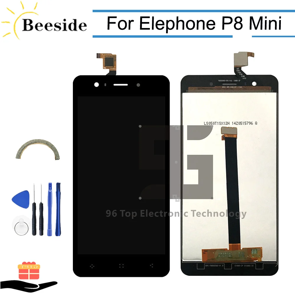 AA + качественный lcd 5 0 ''для Elephone P8 Mini дисплей кодирующий преобразователь