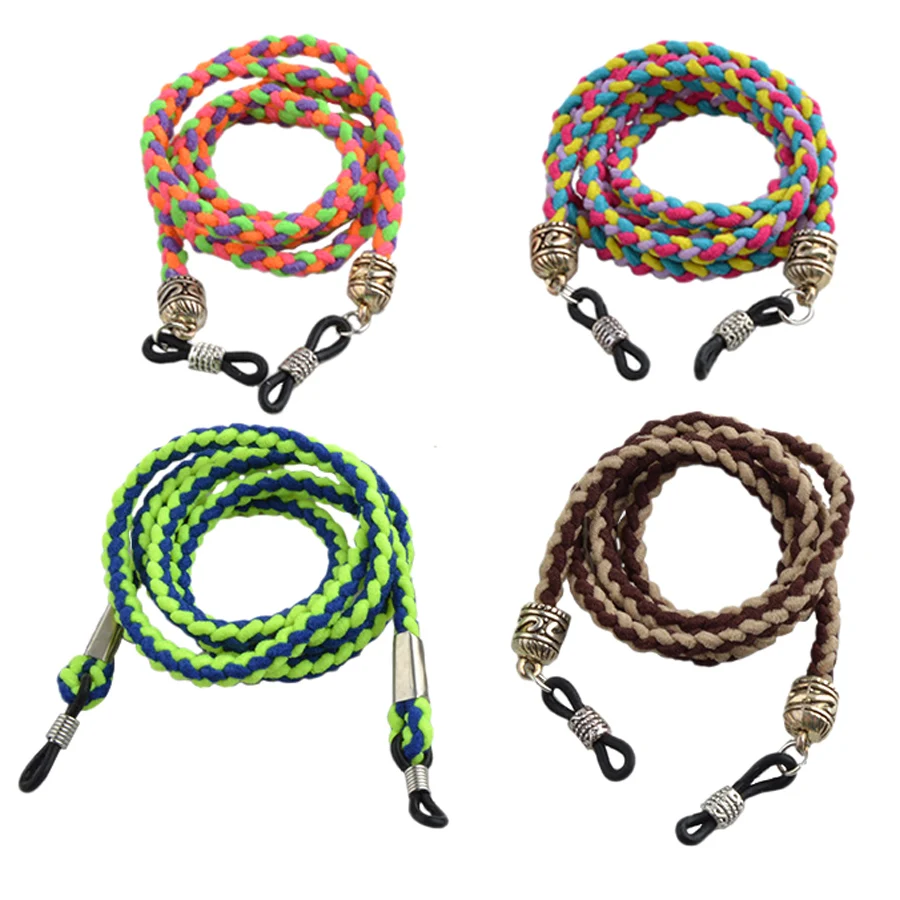 

Wholesale 20PCS Colorful super elastic Eyewear Sunglasses Eyeglasses Cord Chain Holder Stripe traveling sunglasses holder