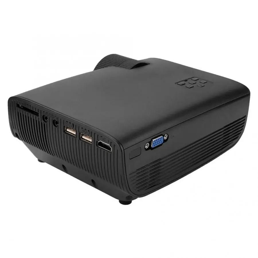 Мини проектор W50 для дома и офиса HD экран 1280*800 Поддержка беспроводного проводного
