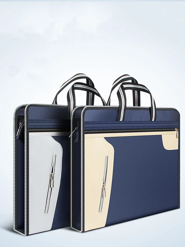 Водонепроницаемый Оксфорд холст Сумка для документов A4 Книга сумка на молнии