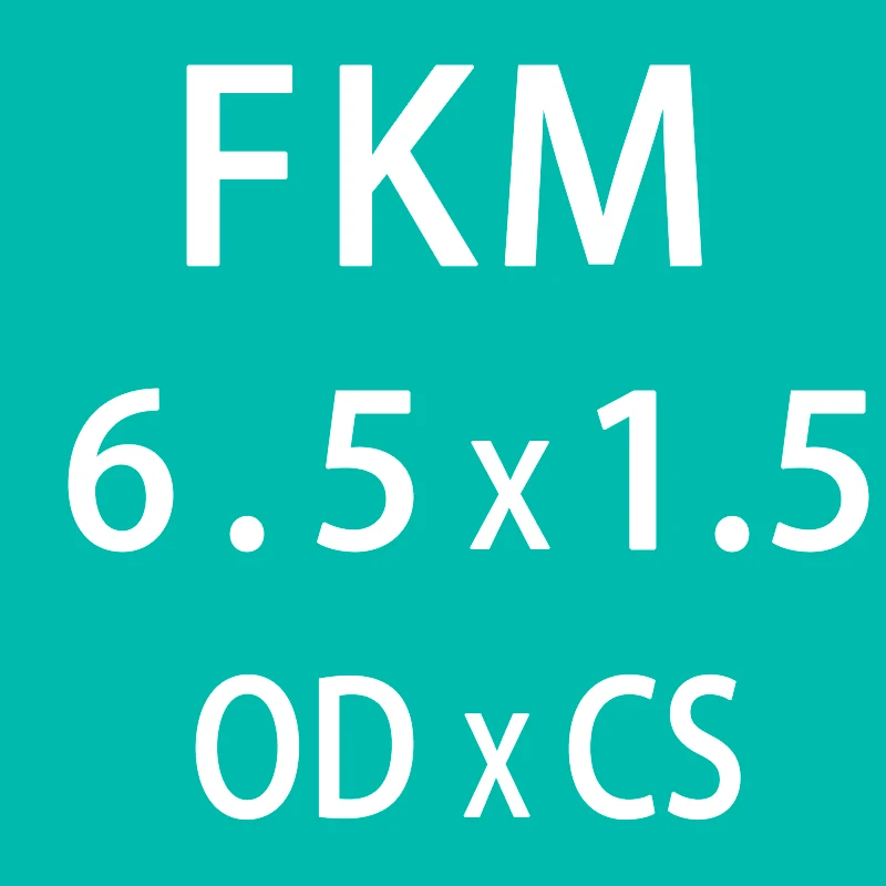 10 шт./лот резиновое кольцо зеленый FKM уплотнительные кольца уплотнения 1,5 мм толщина OD5/5,5/6/6,5/7/8/8,5/9/10,5 мм уплотнительное уплотнение Прокладка топливной шайбы - Цвет: OD6.5mm