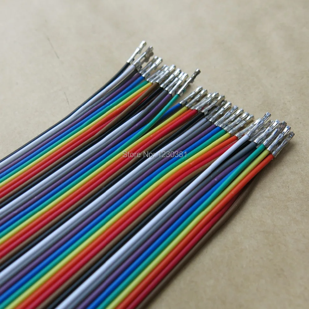 40 шт./лот/полоса длина 100 см перемычка Dupont кабель мама разъем 2 54 мм лента Rainbow можно
