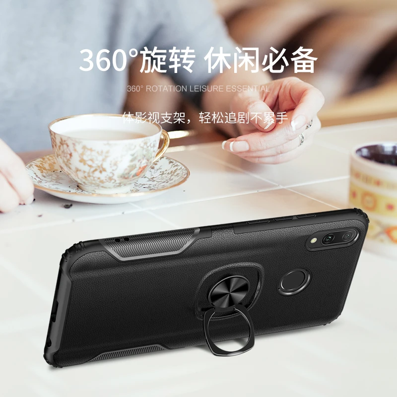 Роскошный защитный чехол с магнитным кольцом для Huawei P30 P20 Pro Lite P Smart Plus Y9 2019 Honor Mate 20