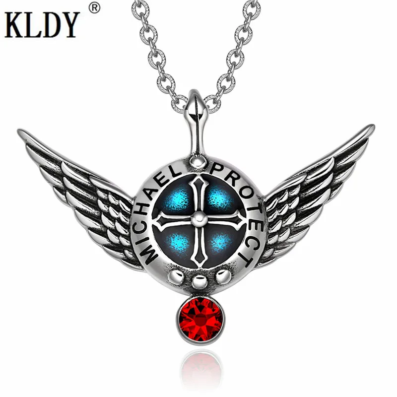 KLDY Angel Wings ожерелье Archangel Gabriel любовь пары или лучшие друзья набор амулеты