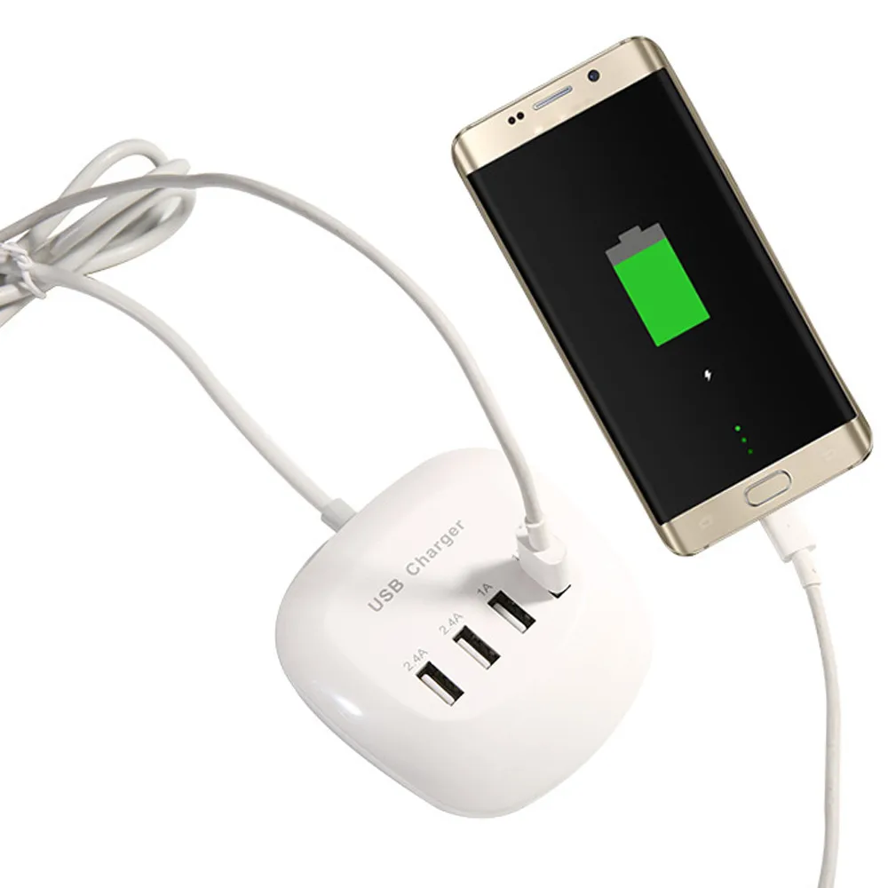 EPULA 4 порта 3.4A 77 Вт USB настольное быстрое зарядное устройство Быстрая зарядка