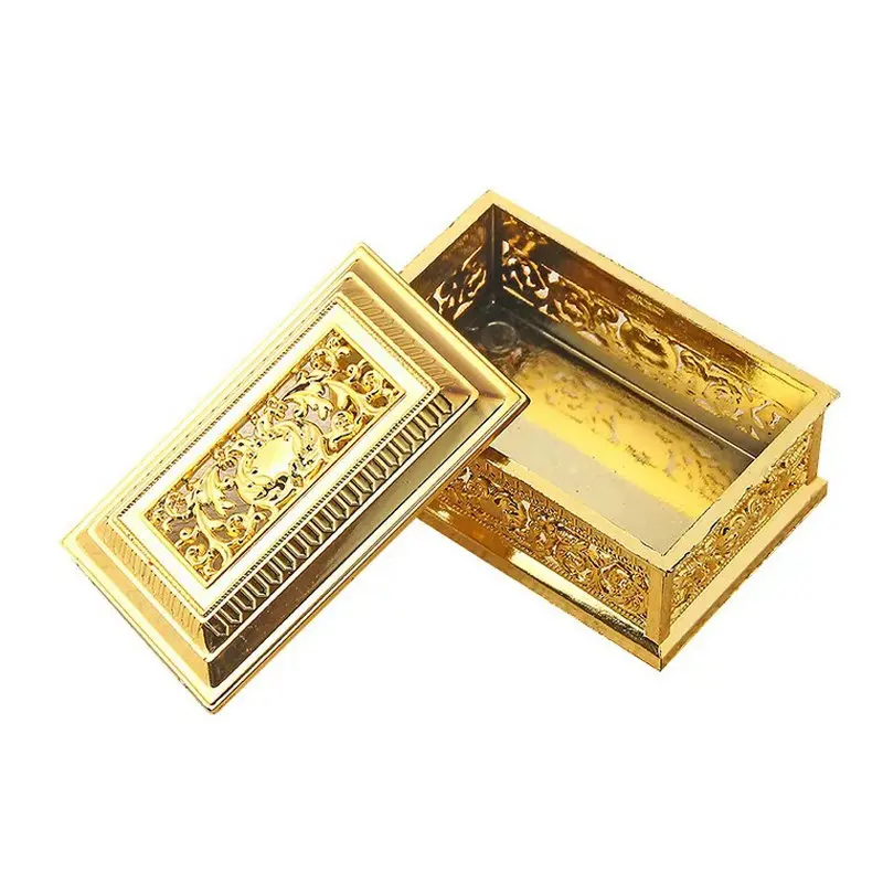 

Creative elegant storage box favor box European hollow mini plastic candy box desktop shooting props wedding and party supplies