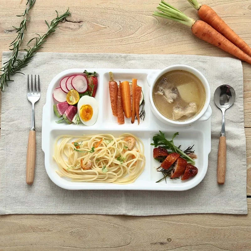 Новая керамическая детская посуда милая тарелка для кормления фруктовые блюда