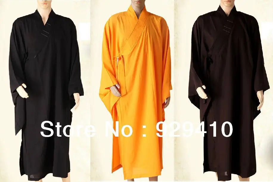 3 цвета Высококачественная буддистская Униформа дзен буддийские монахи шаолина