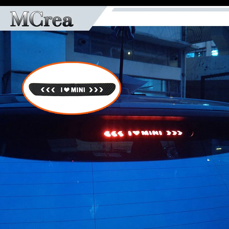 Стайлинг автомобиля MCrea черные наклейки из углеродного волокна с высоким стоп