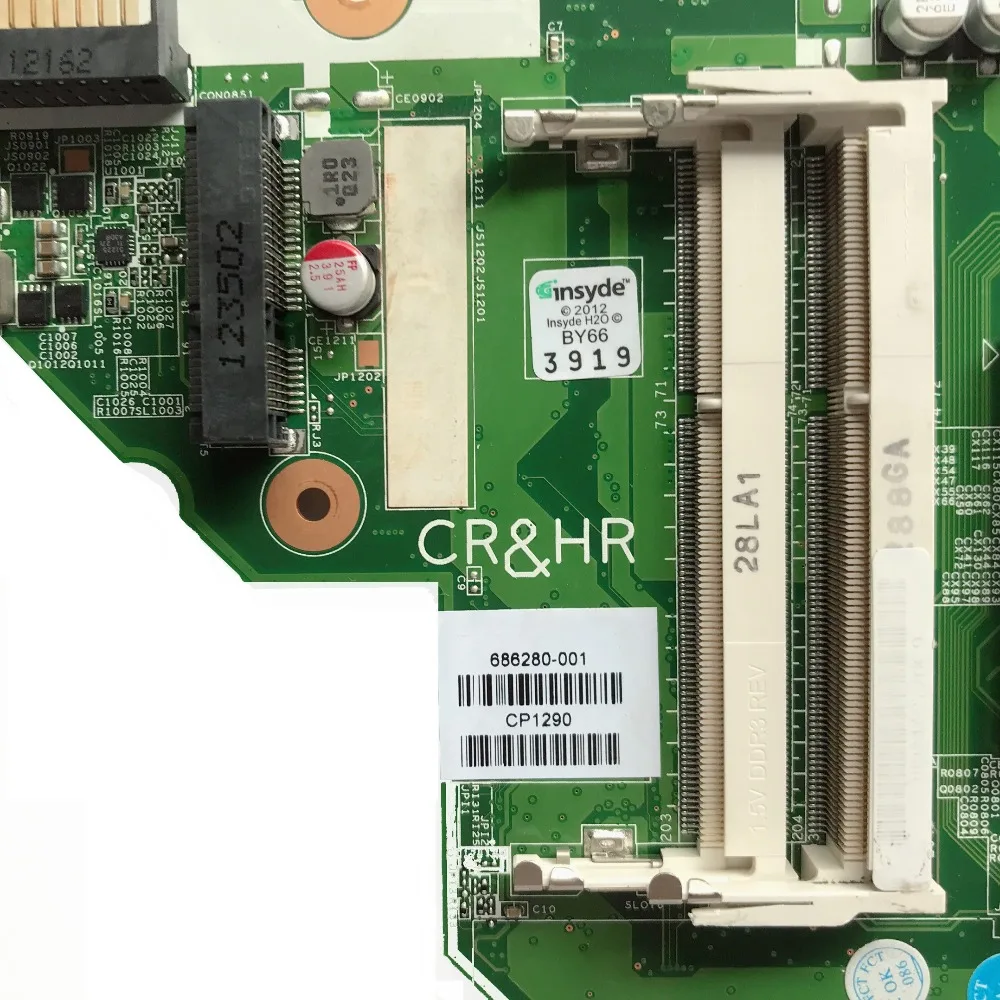 SZWXZY отлично подходит для HP CQ58 CQ58-2 Материнская плата ноутбука HM75 DDR3 686280-001 100%