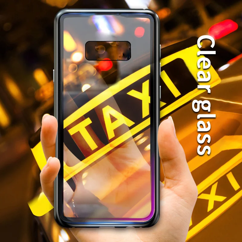 Магнитный чехол с полным покрытием корпуса для Samsung Galaxy S10 Plus 360 бампер задняя