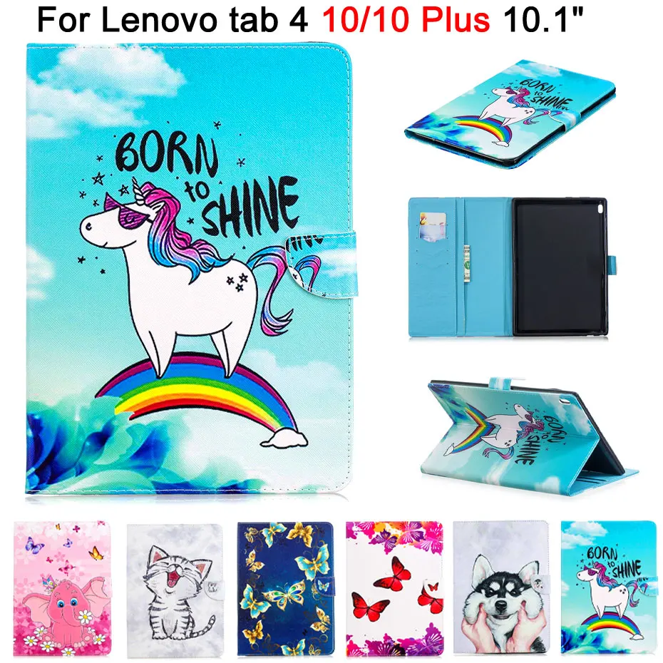 Чехол для Lenovo TAB4 Tab 4 10 ТБ X304L TB X304F/N PU кожаный чехол Plus X704L X704F/N планшета|Чехлы