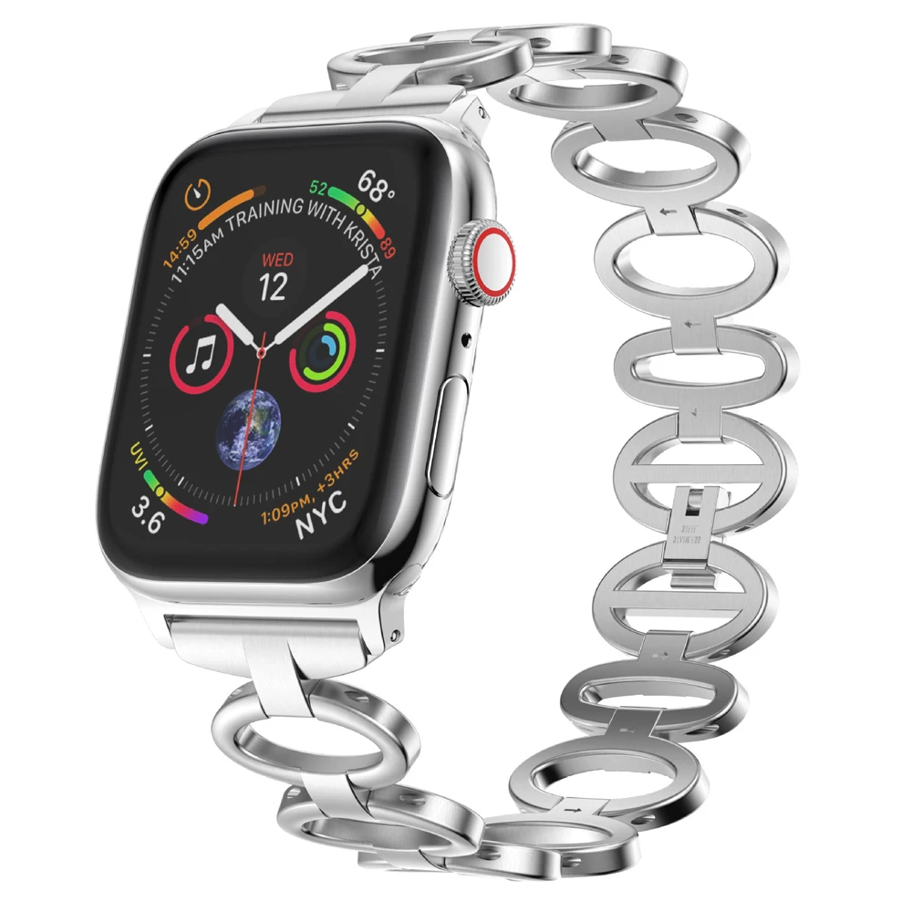 Женский роскошный ремешок из розового золота подходит для Apple 1 2 3 4 часов watch
