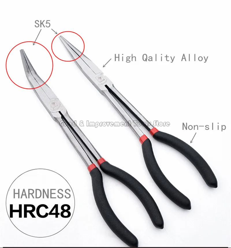 11 дюймов Изгиб Плоскогубцы обжимные плоскогубцы с прямым плоскогубцами