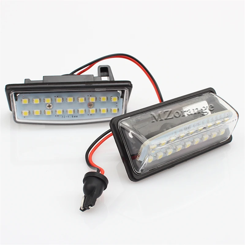 2x без ошибок 18 3528 SMD светодиодный номерной знак лампа автомобильный светильник Подходит для Nissan TEANA J31 J32 Maxima Cefiro Altima Rogue Sentra