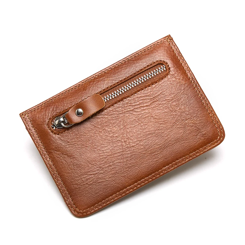 Супер тонкие мужские кошельки из 100% бычьей кожи с Rfid защитой маленький зажим для