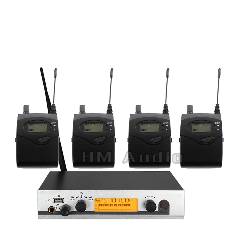 

In Ear Monitor Wireless System EW300 IEM Single transmitter Monitoring Professional for Stage Performance 4 receivers