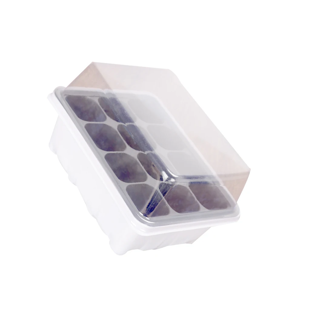 3 Pcs/Set Garden Seedling Trays 12 Cells Seed Starter Nursery Plant Pot Flower Seedling Grow Starting Germination Nursery Pot