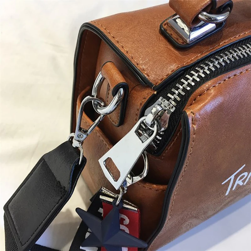 High Quality Women's Soft PU Leather Crossbody Handbags Big Size Boston Luxury Messenger Shoulder Bag Large Capacity Travel Bag
