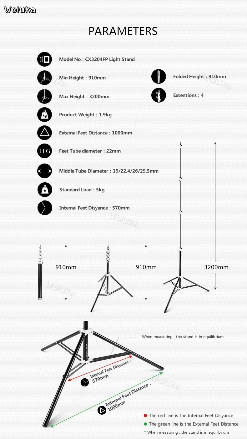 3 м/118 11 &quotчетырехсекционный Heavy Duty тройной стояк алюминиевый набор фото