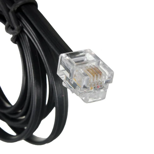 Телефонный кабель RJ11 6P4C ADSL модем 1 метр|rj11 6p4c cable|cable telephone6p4c cable |