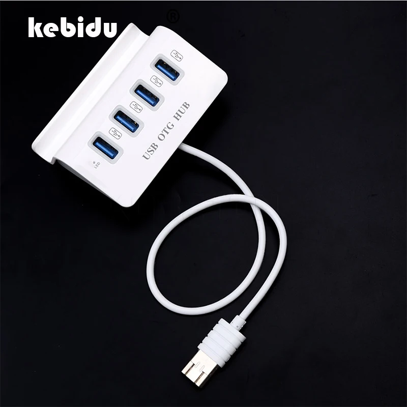 4 портовый Многофункциональный usb разветвитель kebidu 3. 0 Micro хаб высокоскоростной OTG