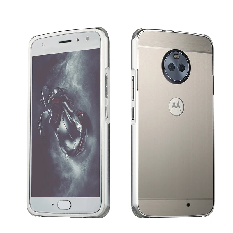 Чехол для Motorola Moto X4 матовая задняя крышка жесткий чехол с металлическим