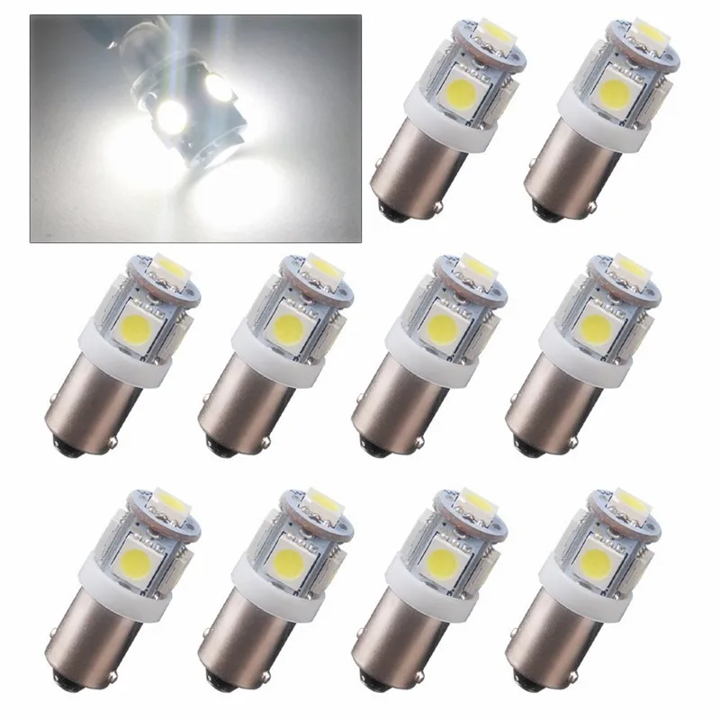 10 шт. BA9S 5 SMD LED 5smd 5led световой индикатор автомобиля Интерьер Клин для лампочек
