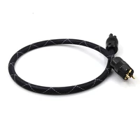 5n copper schuko power cable gold plated eurpower plug cable hifi power cord cable for dvd cd amp