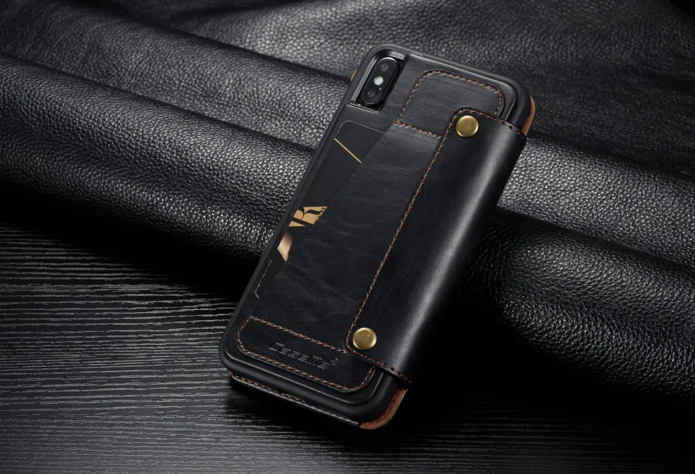 Роскошный кожаный чехол-книжка на молнии для iPhone X, XS, XS, MAX, XR с несколькими отделениями для карт, ТПУ и кожаный чехол для iPhone XS MAX