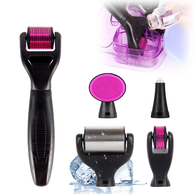 

DARSONVAL DRS 6 in 1 micro needles derma roller titanium mezoroller microneedle machine for skin care and body treatment