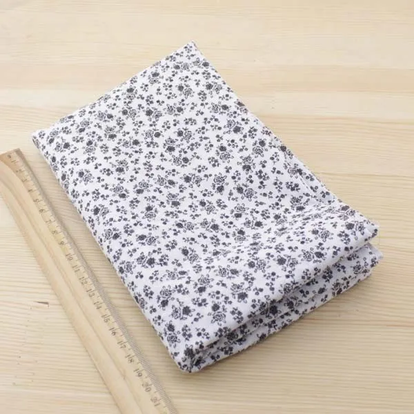 Booksew 7pcs 50cmx50cm Black Cotton Patchwork Fabric For DIY Sewing Quilting Craft Tilda Doll Baby Cloth Textiles|fabric for diy|cotton patchwork