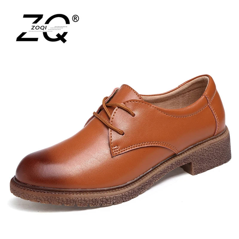 Обувь 2017 Дамская обувь из натуральной кожи Туфли без каблуков 3 Цвета лоферы на