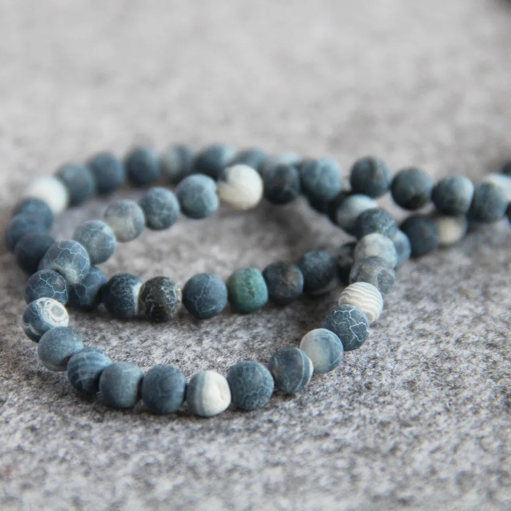 Лидер продаж для ожерелья и браслета 6 мм в полоску цвет темно синий рукоделия