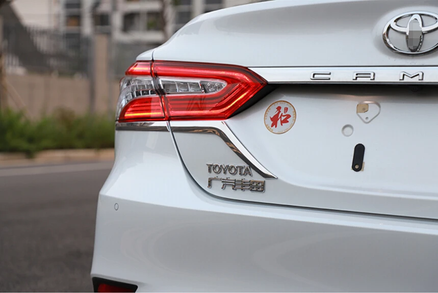 2018 2019 для Toyota Camry ABS Chrome лампада Posteriore Della Luce Telaio ди Copertura отделкой 4 | Автомобили и