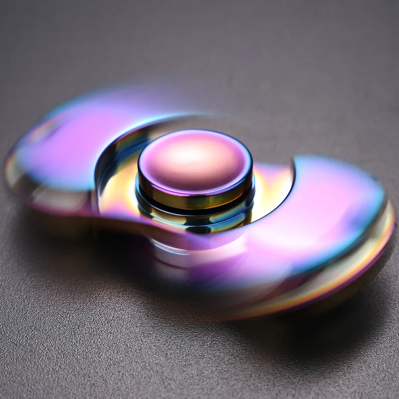 10Pcs/Lot Tri-Spinner Fidget Toy Aluminum Alloy EDC Fidgets Hand Spinner For Autism and ADHD Children Adults Focus Keep | Игрушки и