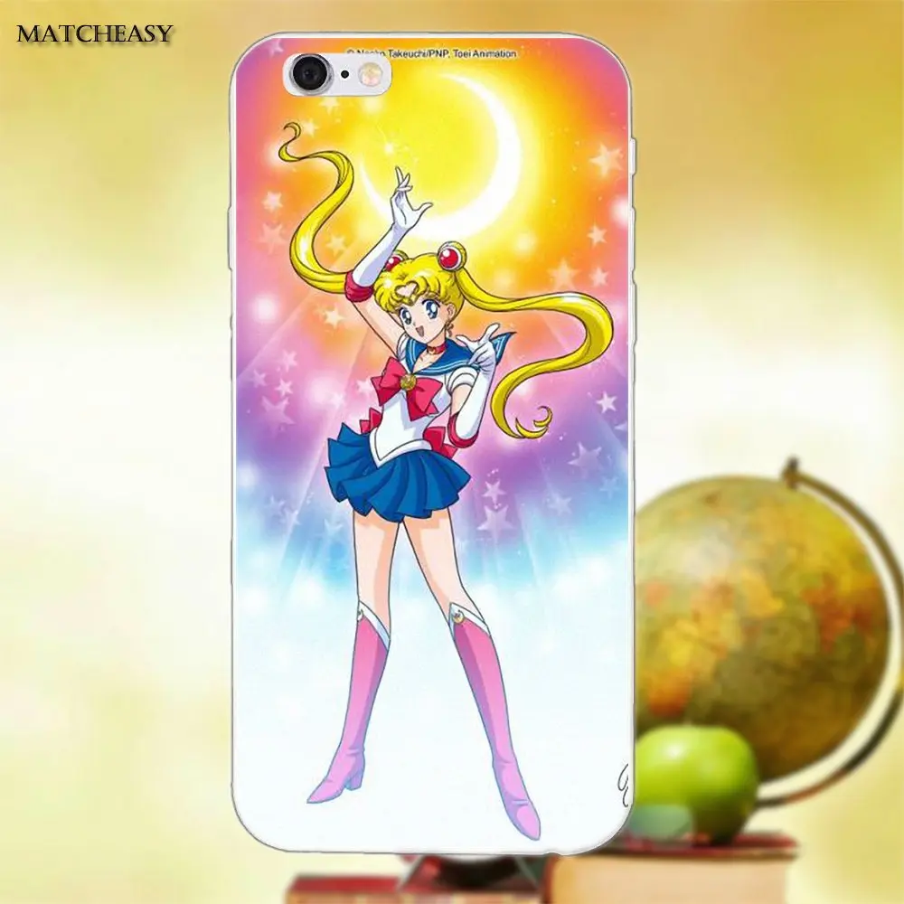Мягкий крутой лучший чехол Сейлор Мун для Apple iPhone X XS Max XR 4 4S 5 5C SE 6 6S 7 8 Plus | Мобильные